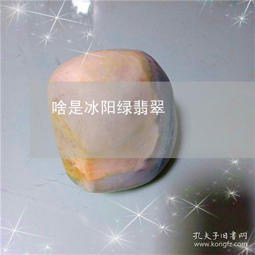 啥是冰阳绿翡翠/2023040461717