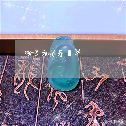 啥是福禄寿翡翠/2023040495248 啥是福禄寿翡翠/2023040495248
