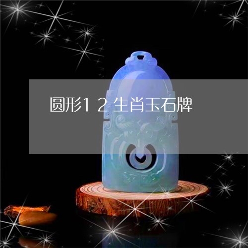 圆形12生肖玉石牌/2023042136147