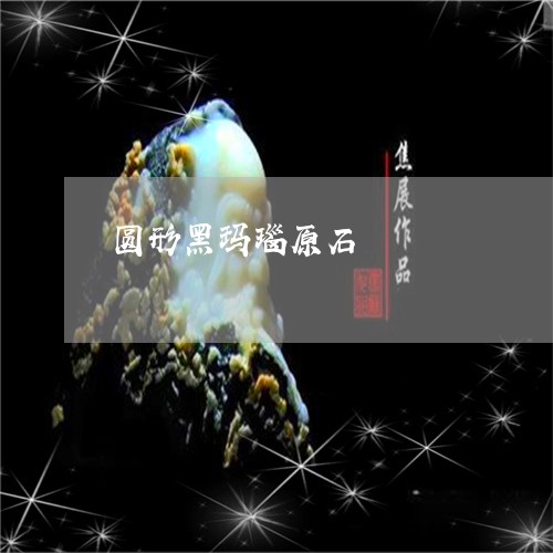 圆形黑玛瑙原石/2023040417039