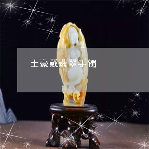 土豪戴翡翠手镯/2023040418192 土豪戴翡翠手镯/2023040418192