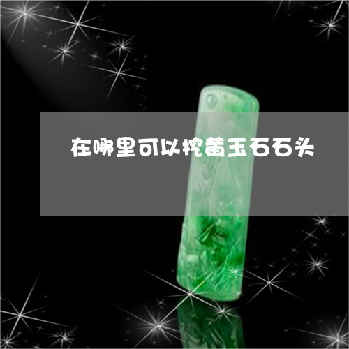 在哪里可以挖黄玉石石头/2023061718372