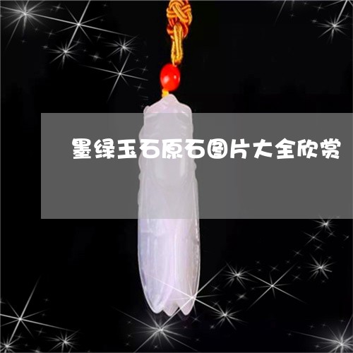 墨绿玉石原石图片大全欣赏/2023071105059