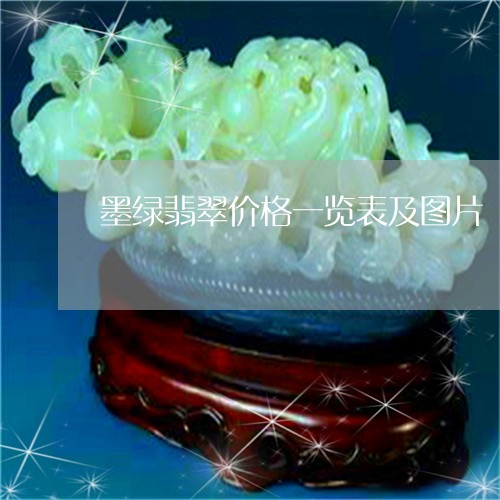 墨绿翡翠价格一览表及图片/2023061993148