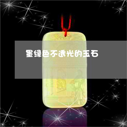 墨绿色不透光的玉石/2023042384735 墨绿色不透光的玉石/2023042384735