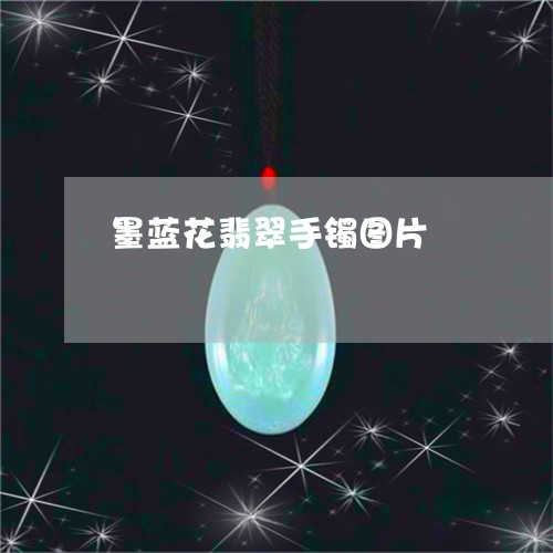 墨蓝花翡翠手镯图片/2023042218591