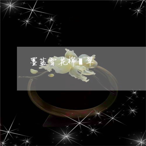墨蓝雪花棉翡翠/2023040440692 墨蓝雪花棉翡翠/2023040440692
