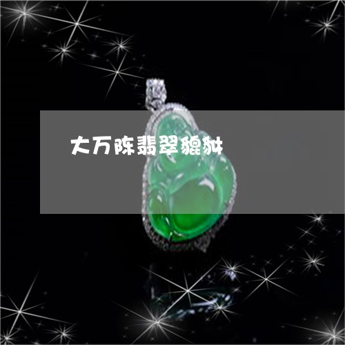 大万陈翡翠貔貅/2023040492605