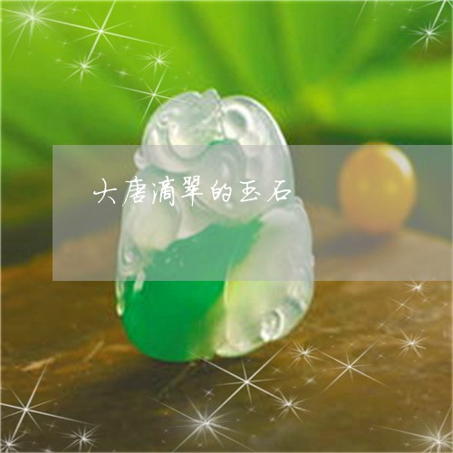 大唐滴翠的玉石/2023040402484 大唐滴翠的玉石/2023040402484