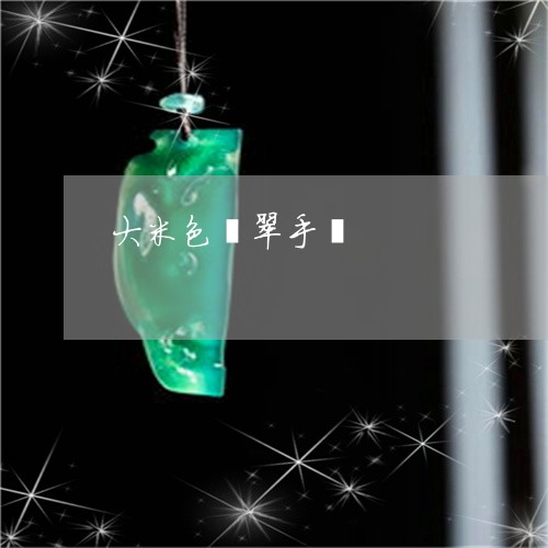 大米色翡翠手镯/2023040462604