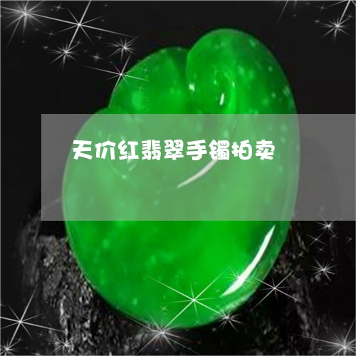 天价红翡翠手镯拍卖/2023042171038