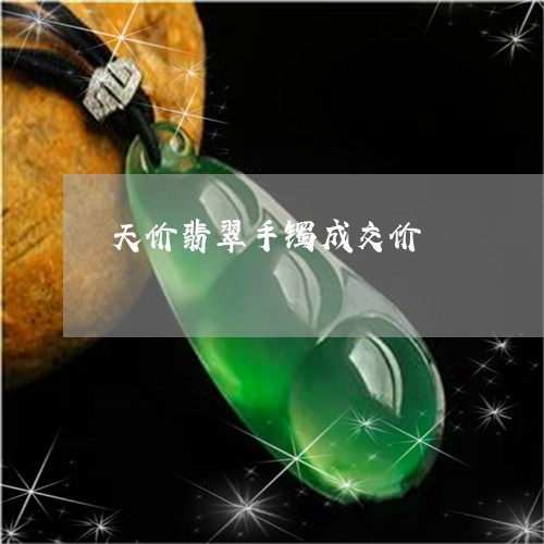 天价翡翠手镯成交价/2023042196137