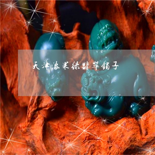 天津浓果绿翡翠镯子/2023042258160