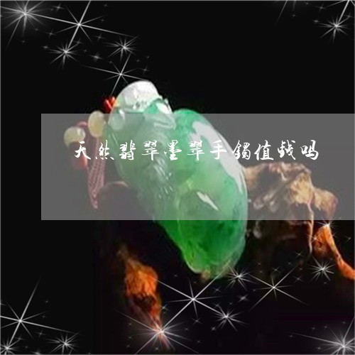 天然翡翠墨翠手镯值钱吗/2023061839460