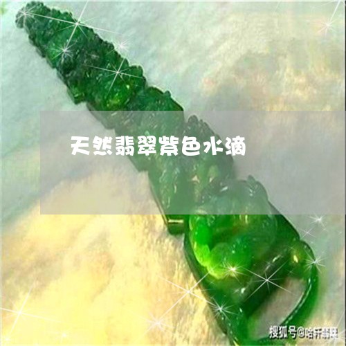 天然翡翠紫色水滴/2023061526259