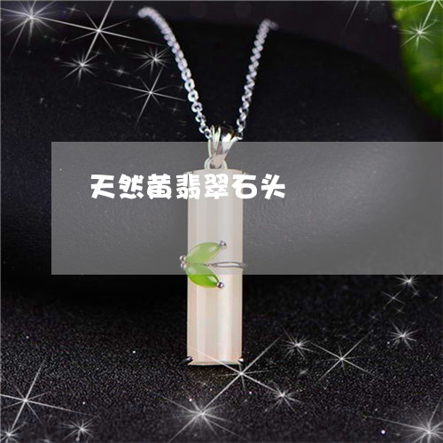天然黄翡翠石头/2023040331425