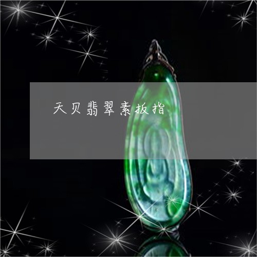 天贝翡翠素扳指/2023040383825 天贝翡翠素扳指/2023040383825