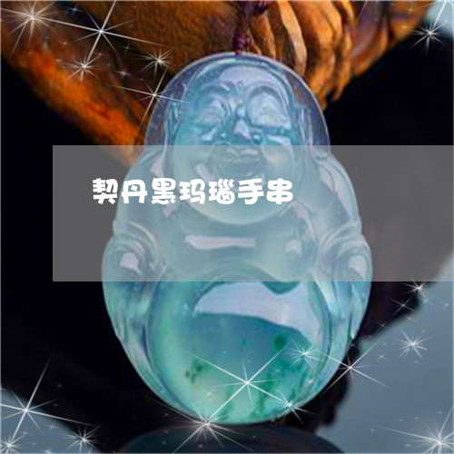 契丹黑玛瑙手串/2023040315046 契丹黑玛瑙手串/2023040315046