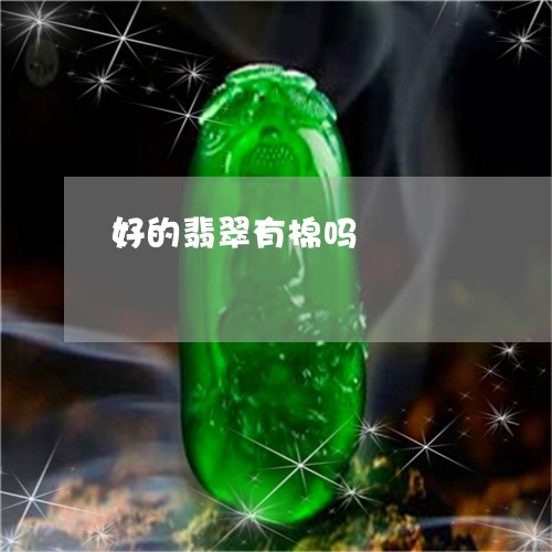 好的翡翠有棉吗/2023040317049 好的翡翠有棉吗/2023040317049