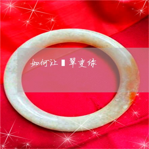 如何让翡翠变绿/2023040395937 如何让翡翠变绿/2023040395937