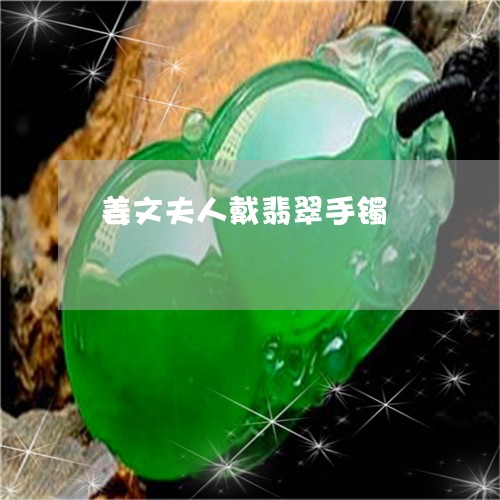 姜文夫人戴翡翠手镯/2023042026251 姜文夫人戴翡翠手镯/2023042026251