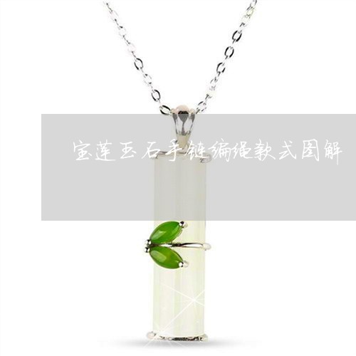 宝莲玉石手链编绳款式图解/2023061958736 宝莲玉石手链编绳款式图解/2023061958736