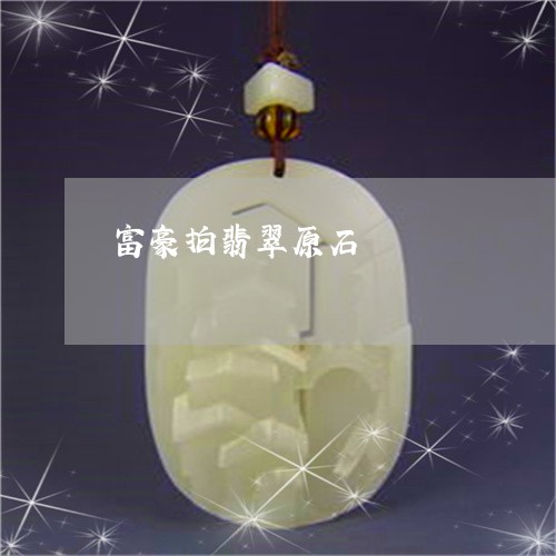 富豪拍翡翠原石/2023040328369