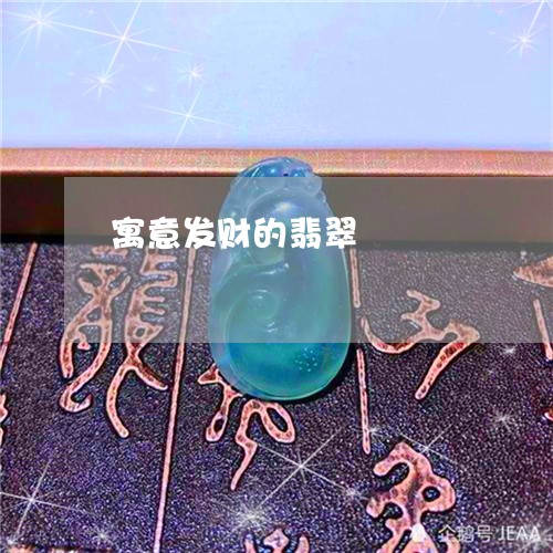 寓意发财的翡翠/2023040328481 寓意发财的翡翠/2023040328481