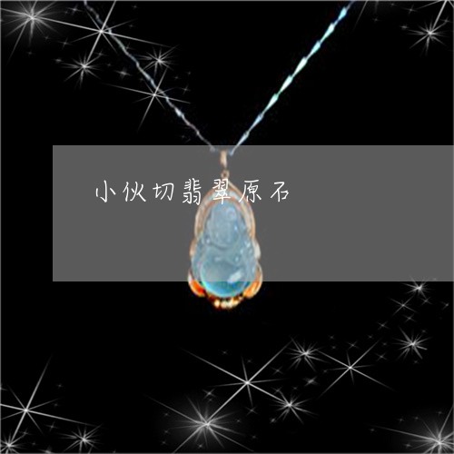 小伙切翡翠原石/2023040241491