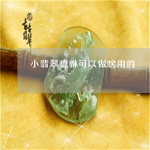 小翡翠貔貅可以做啥用的/2023061828261