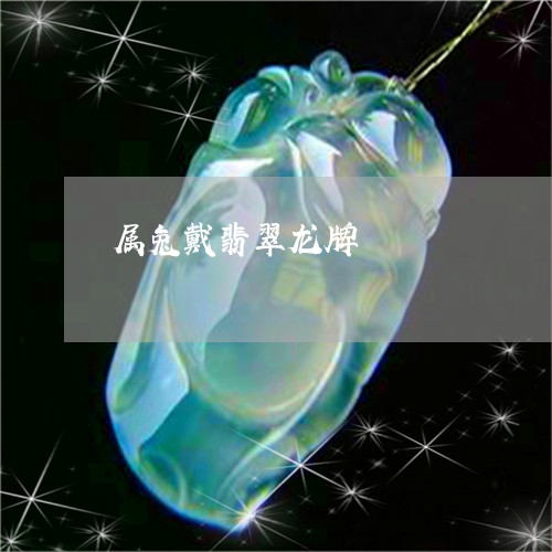 属兔戴翡翠龙牌/2023040311615 属兔戴翡翠龙牌/2023040311615