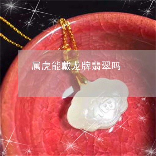 属虎能戴龙牌翡翠吗/2023042094848