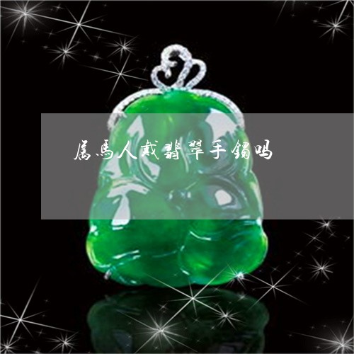 属马人戴翡翠手镯吗/2023042060615