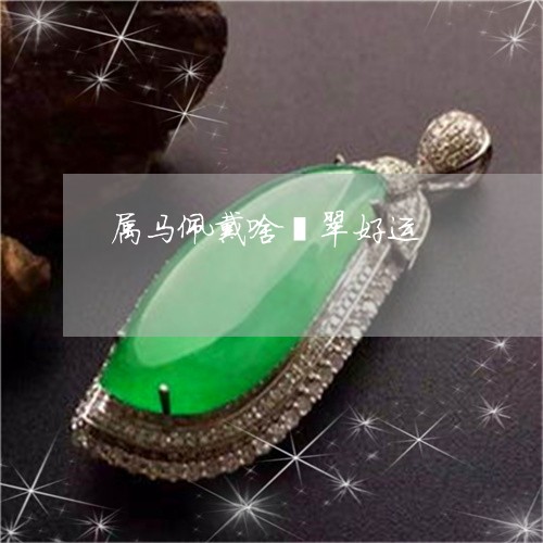 属马佩戴啥翡翠好运/2023042083693
