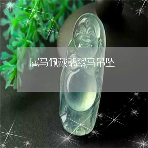 属马佩戴翡翠马吊坠/2023042059483
