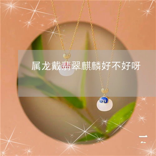 属龙戴翡翠麒麟好不好呀/2023062723825