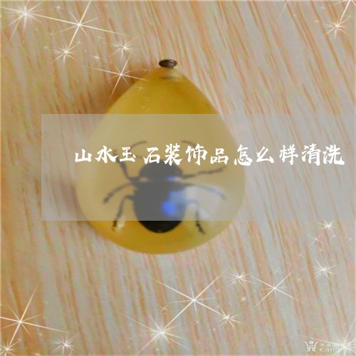 山水玉石装饰品怎么样清洗/2023071191836