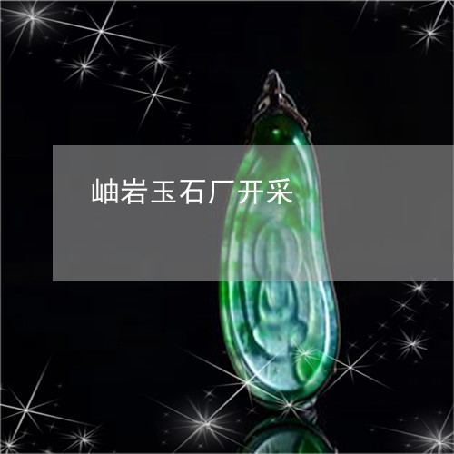 岫岩玉石厂开采/2023040339494 岫岩玉石厂开采/2023040339494