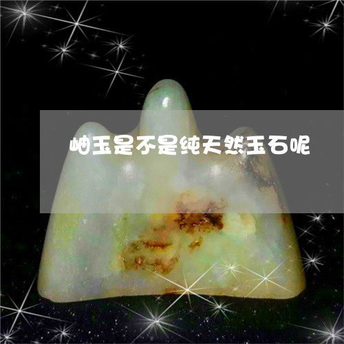 岫玉是不是纯天然玉石呢/2023061827067