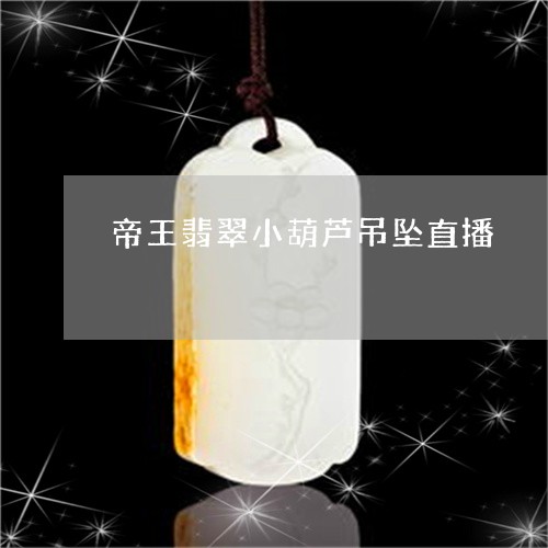 帝王翡翠小葫芦吊坠直播/2023062784807