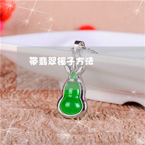 带翡翠镯子方法/2023040341282