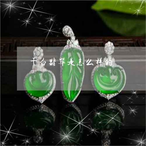 干白翡翠是怎么样的/2023042048259 干白翡翠是怎么样的/2023042048259