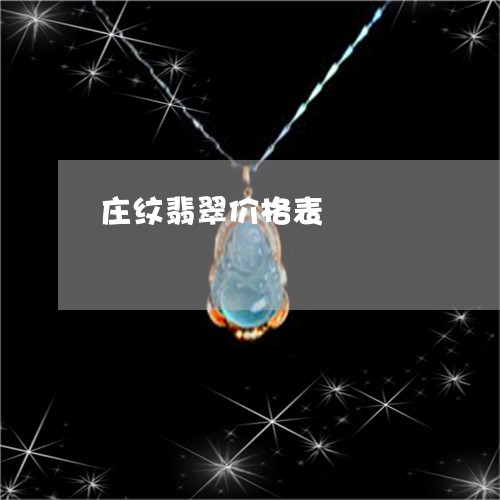 庄纹翡翠价格表/2023040252584