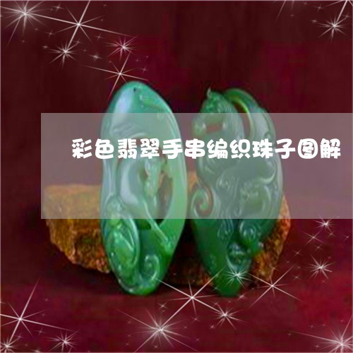 彩色翡翠手串编织珠子图解/2023061965957