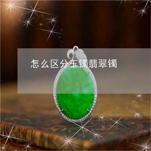 怎么区分玉镯翡翠镯