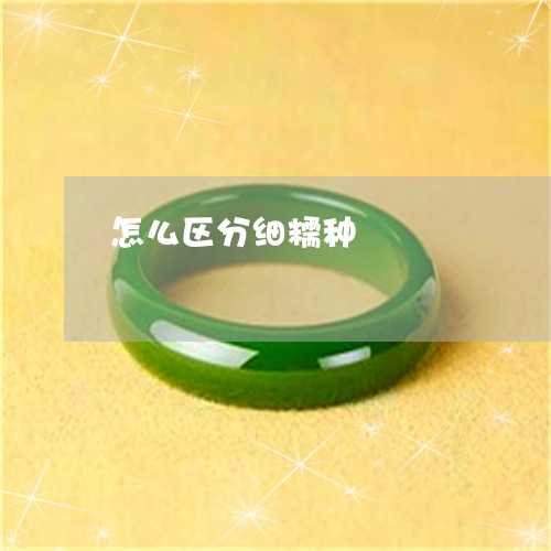 怎么区分细糯种/2023040284916 怎么区分细糯种/2023040284916