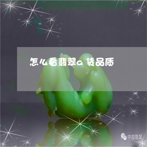 怎么看翡翠a货品质