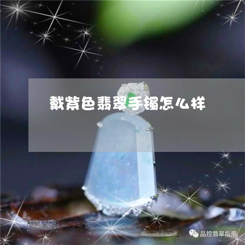 戴紫色翡翠手镯怎么样/2023022115059