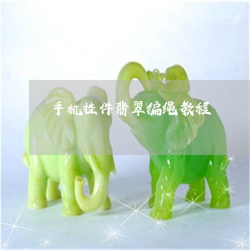 手机挂件翡翠编绳教程/2023022143826 手机挂件翡翠编绳教程/2023022143826