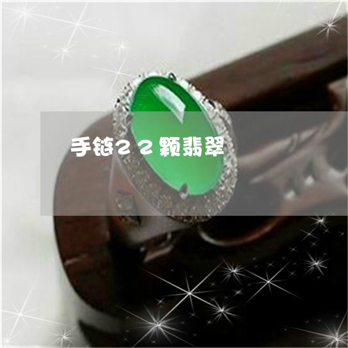 手链22颗翡翠/2023040205140